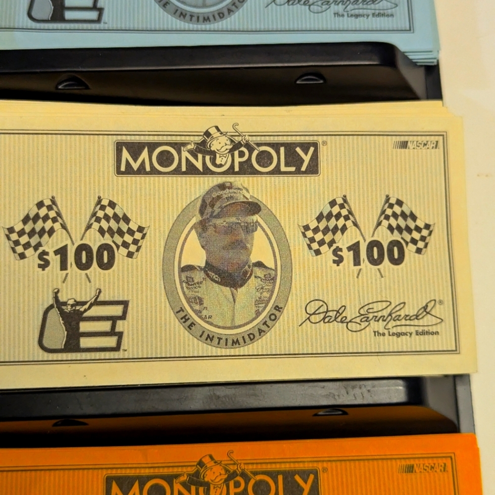 Dale Earnhardt Monopoly Money